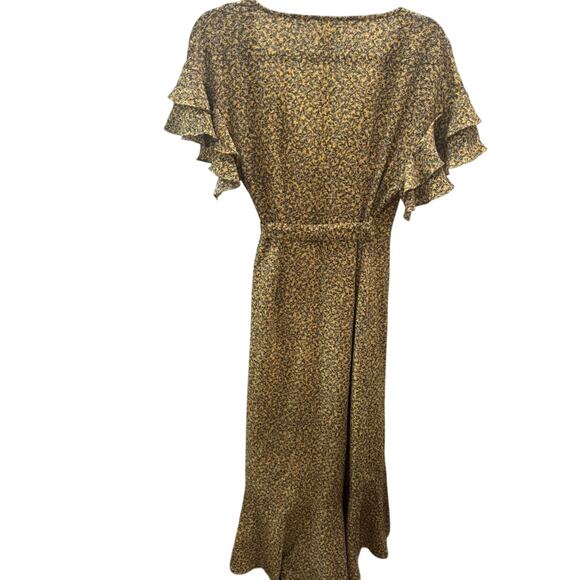 Max Studio Ruffle Crepe High/Low Wrap Sundress - NWT - MSRP $128 - Picture 4 of 7